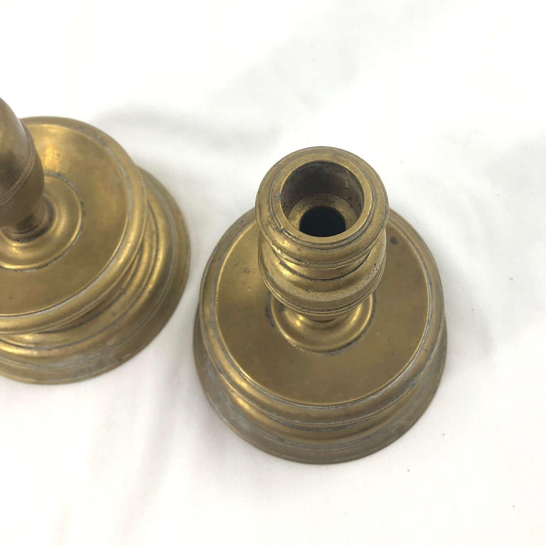 Pair of Low Brass Capstan's Sticks