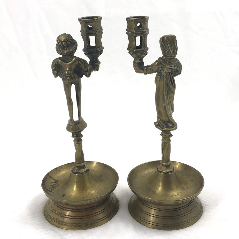 Pair of Gothic Candlesticks