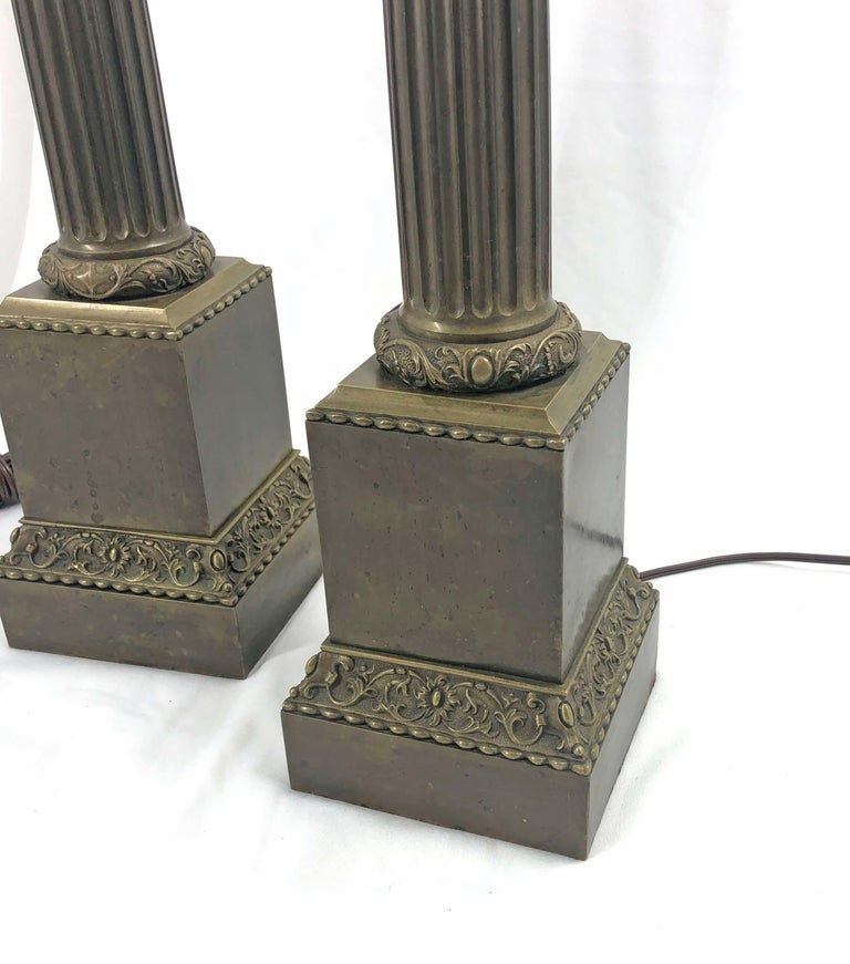 Pair of Empire Lamps