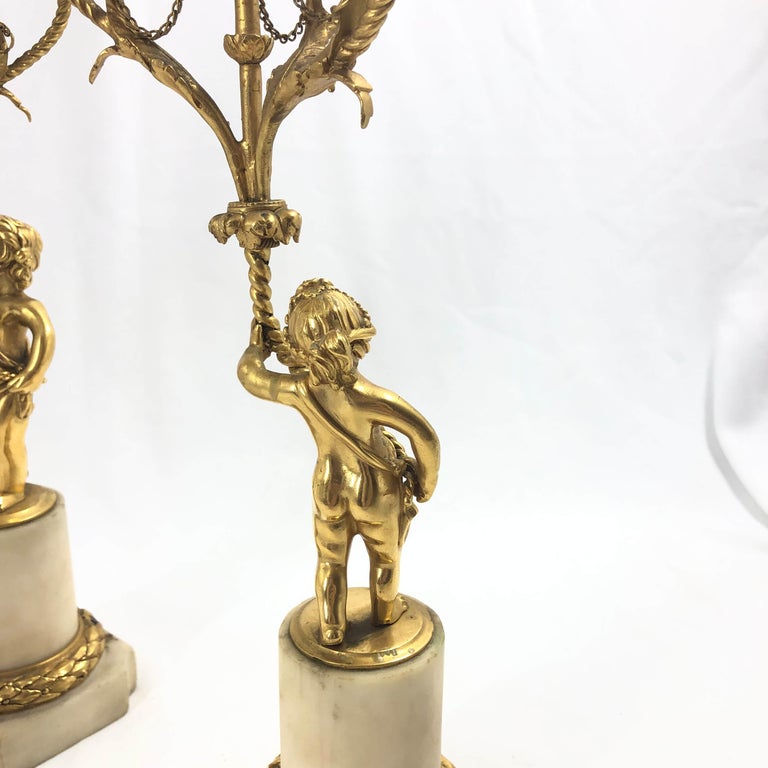 Pair of Louis XVI Figural Candelabra