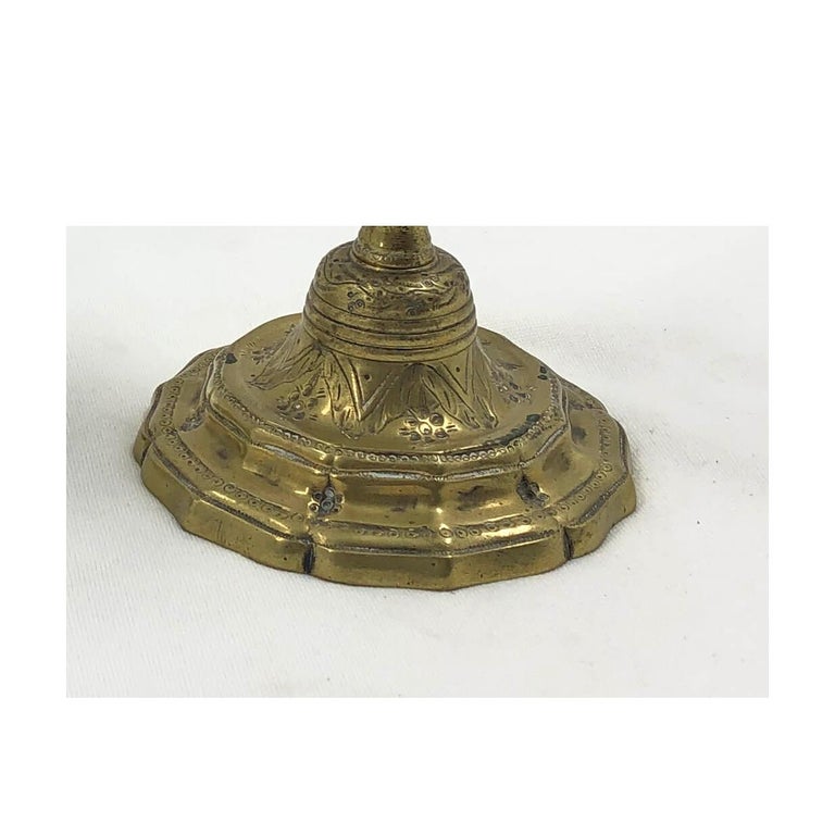 Pair of Early French Candlesticks