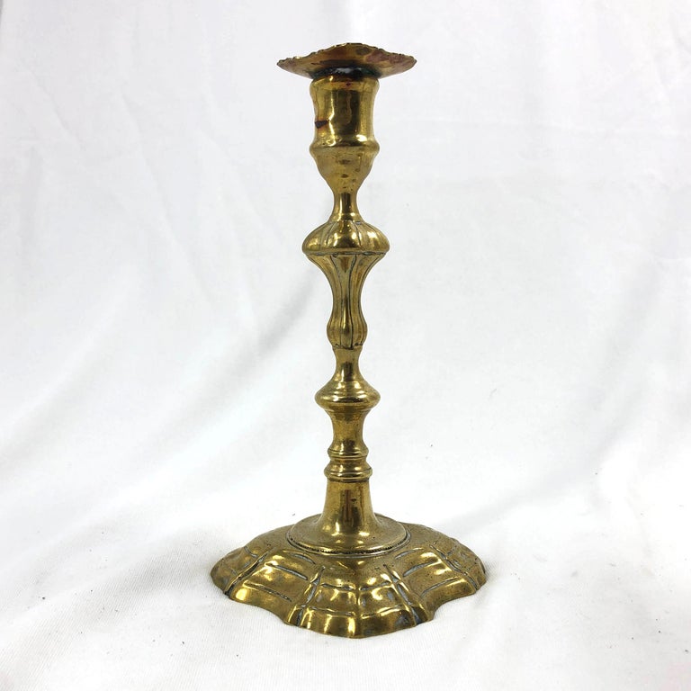 Queen Anne Brass Candlesticks