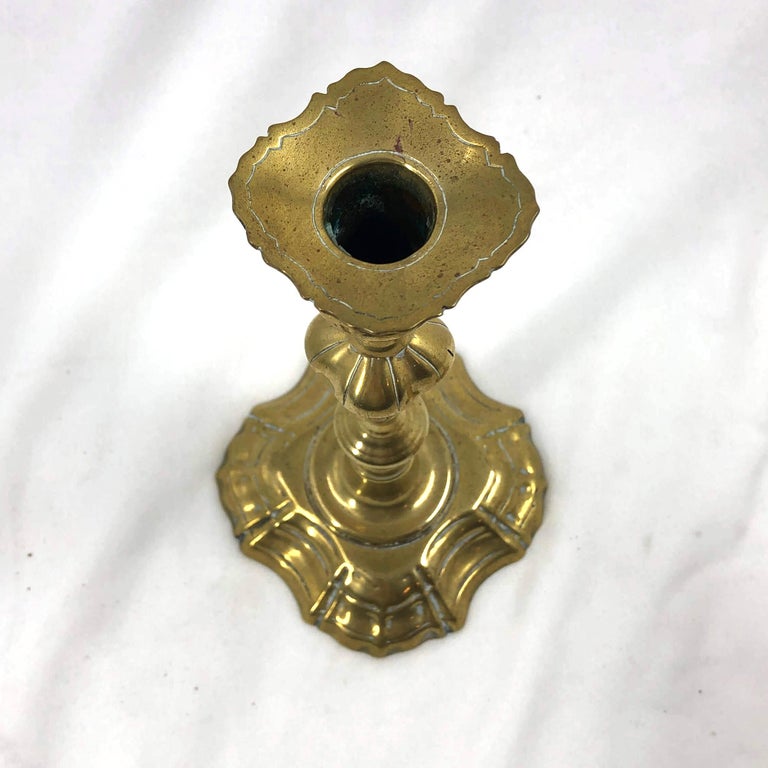 Queen Anne Brass Candlesticks