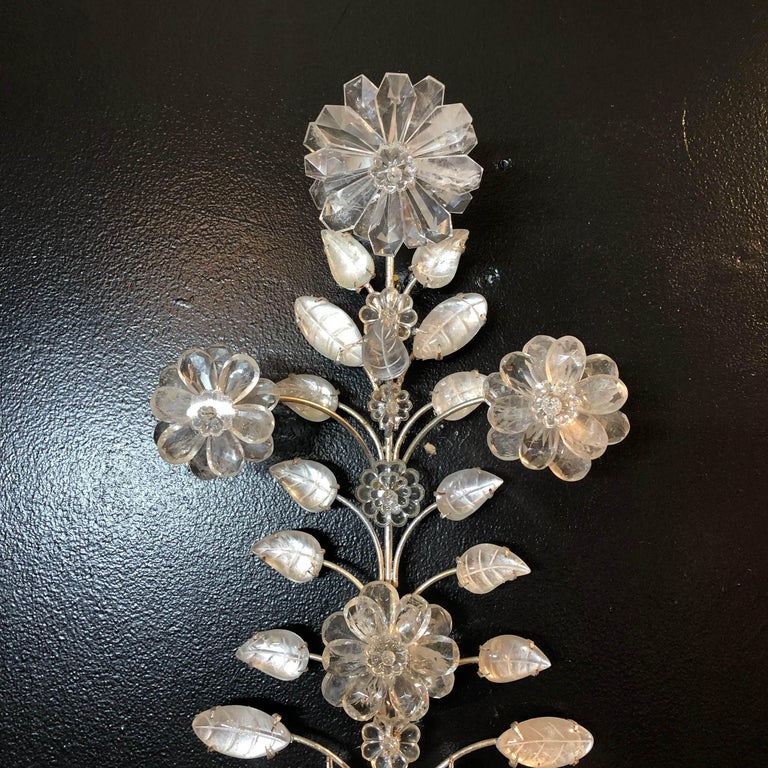 Pair of Rock Crystal Sconces