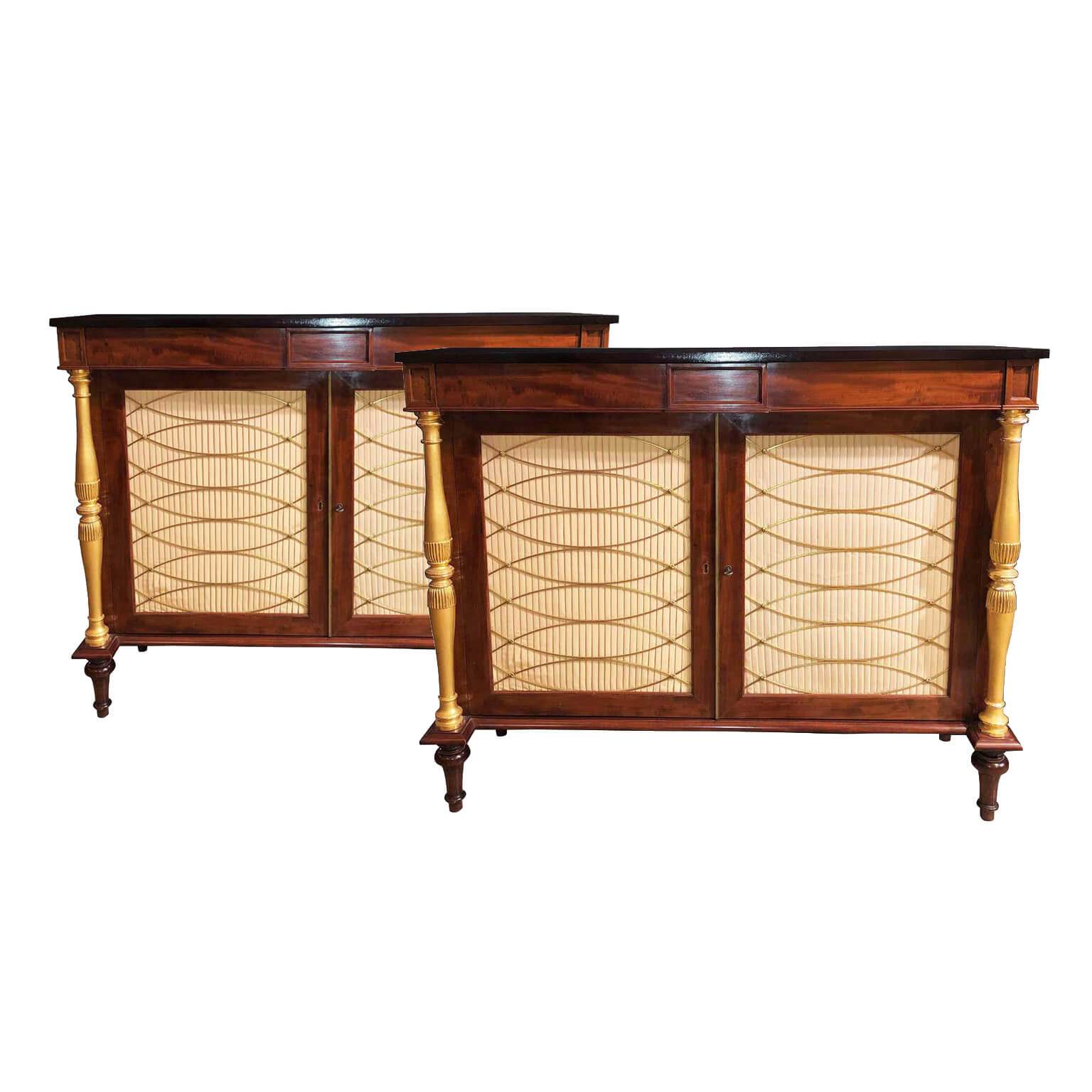 Pair of Regency Style Credenzas