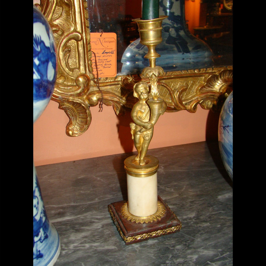 Pair of Regency Figural Candlesticks