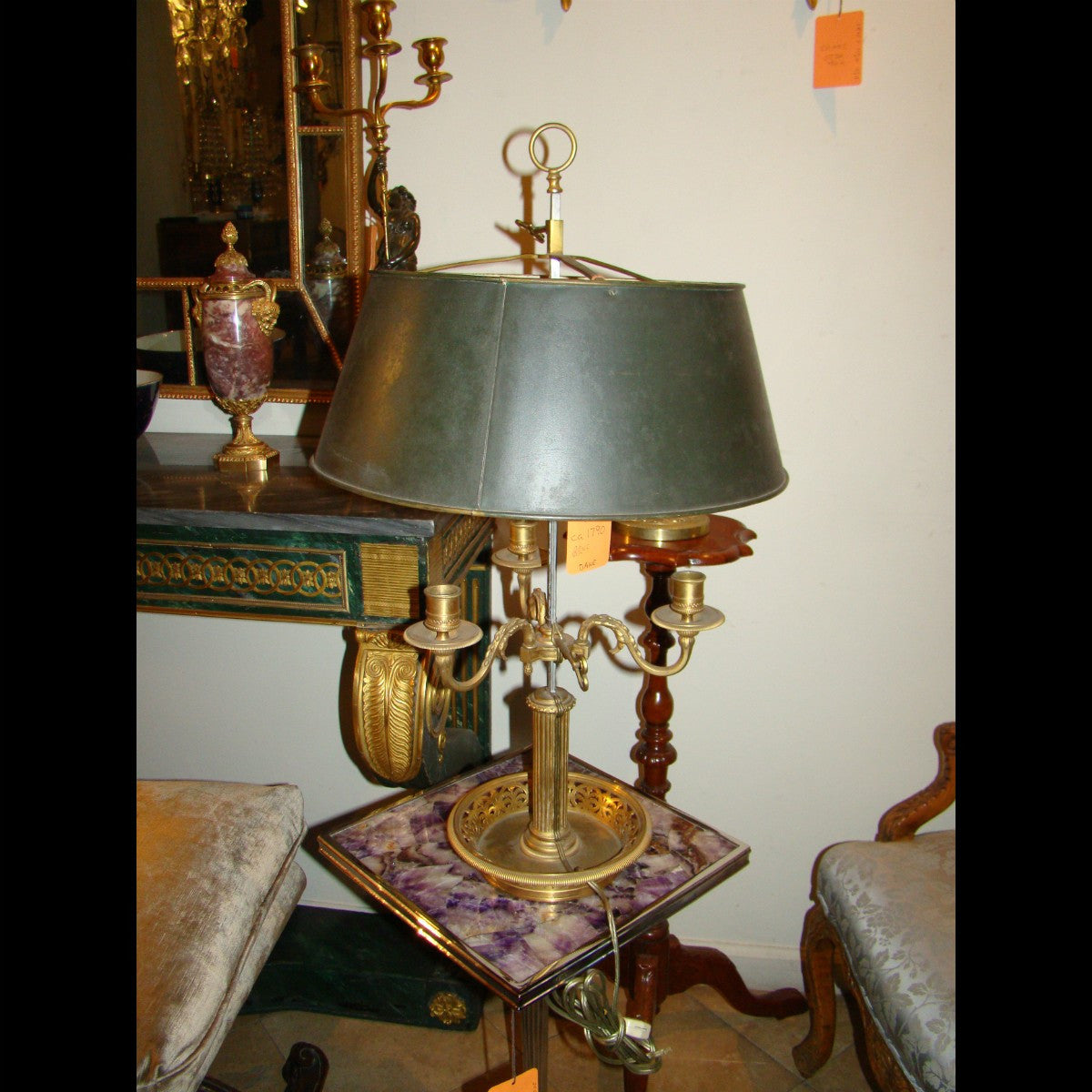 Lampe bouillotte d'époque Empire - XIXe siècle - N.97013 Lampe bouillotte d'époque Empire - XIXe siècle - N.97013