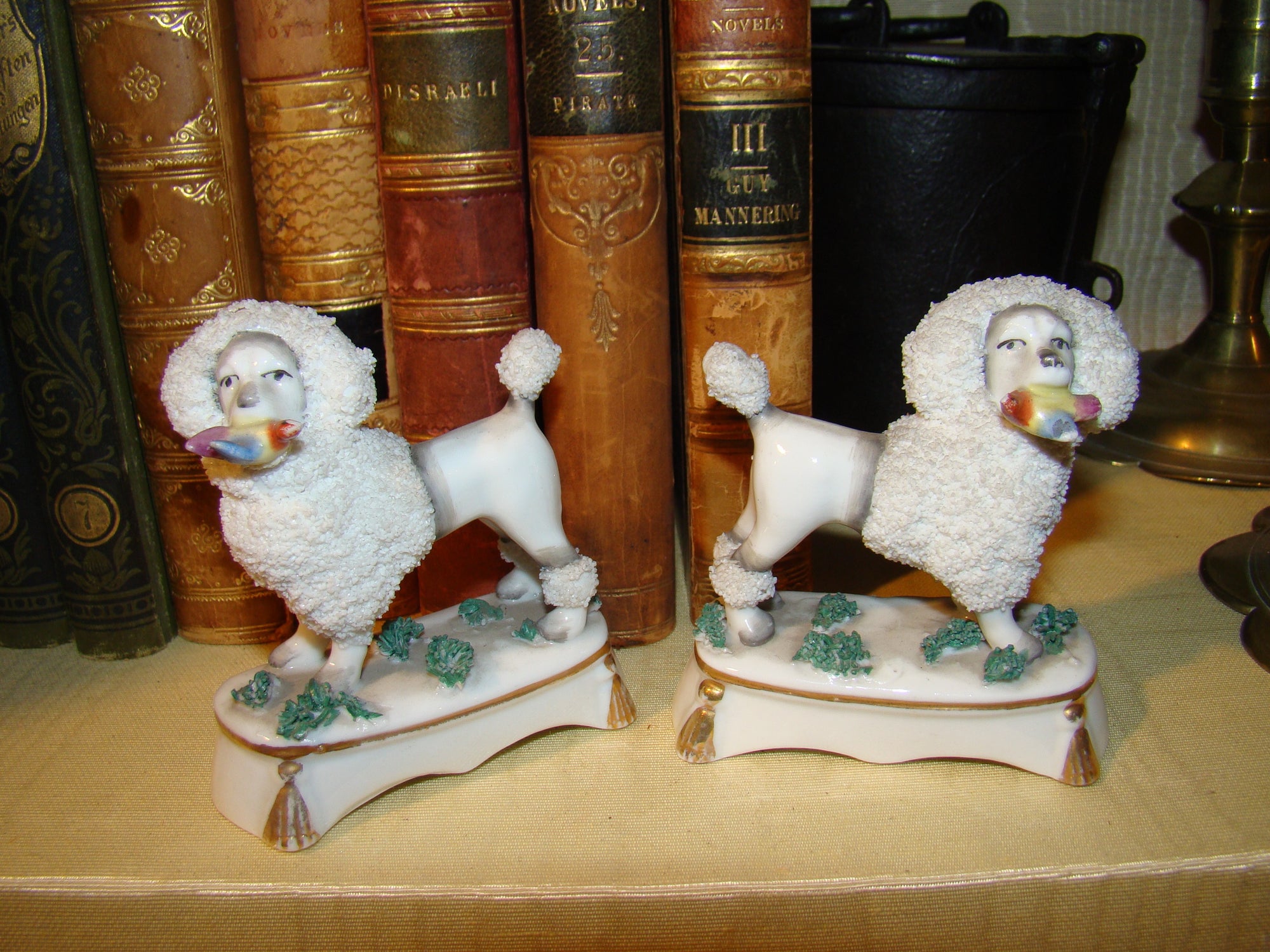 Pair of Staffordshire Small Poodles
