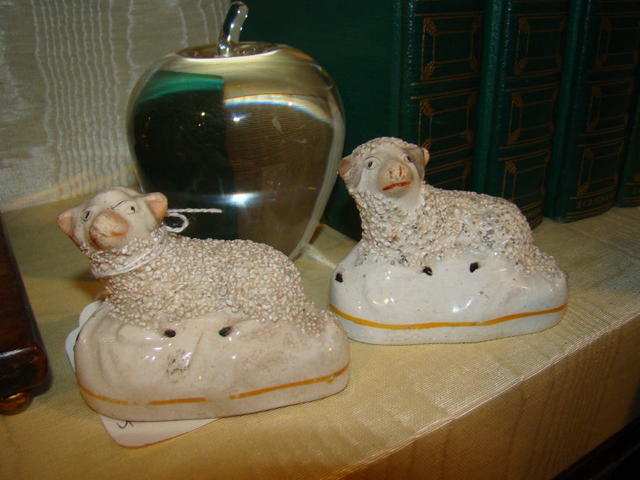 Pair of Small Staffordshire Sheep