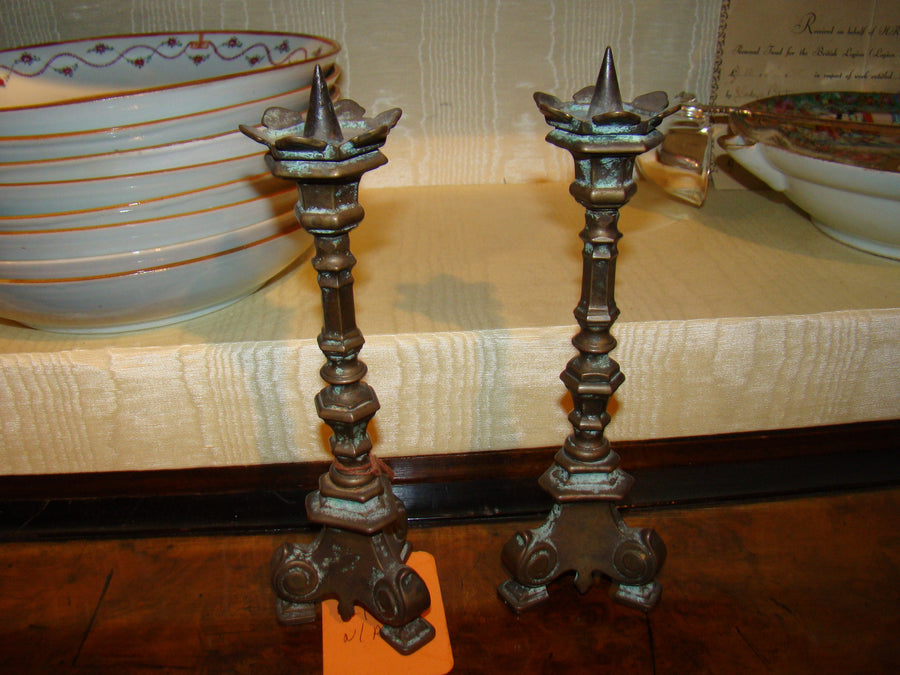 Pair of Gothic Pricket Sticks