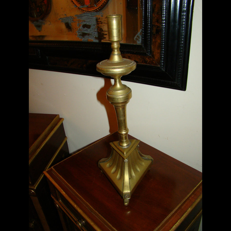 English Brass Candlestick