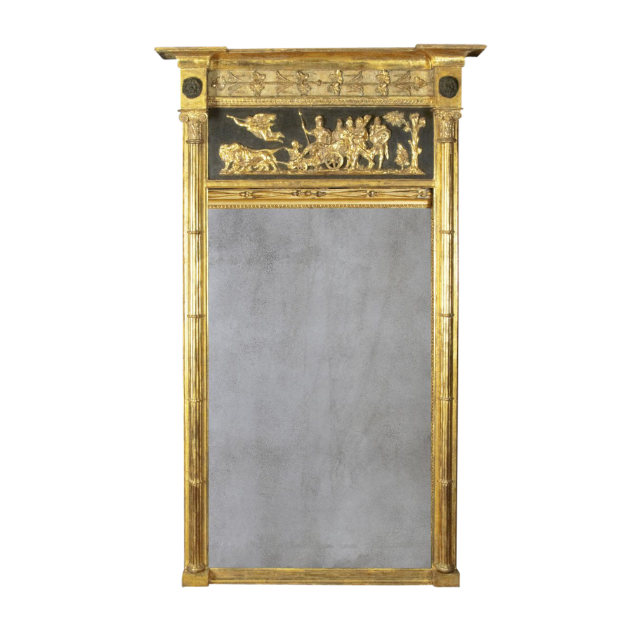 Large Regency Gilt Wood Pier Mirror