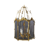 Fine Large Gilt Bronze Chateau Lantern