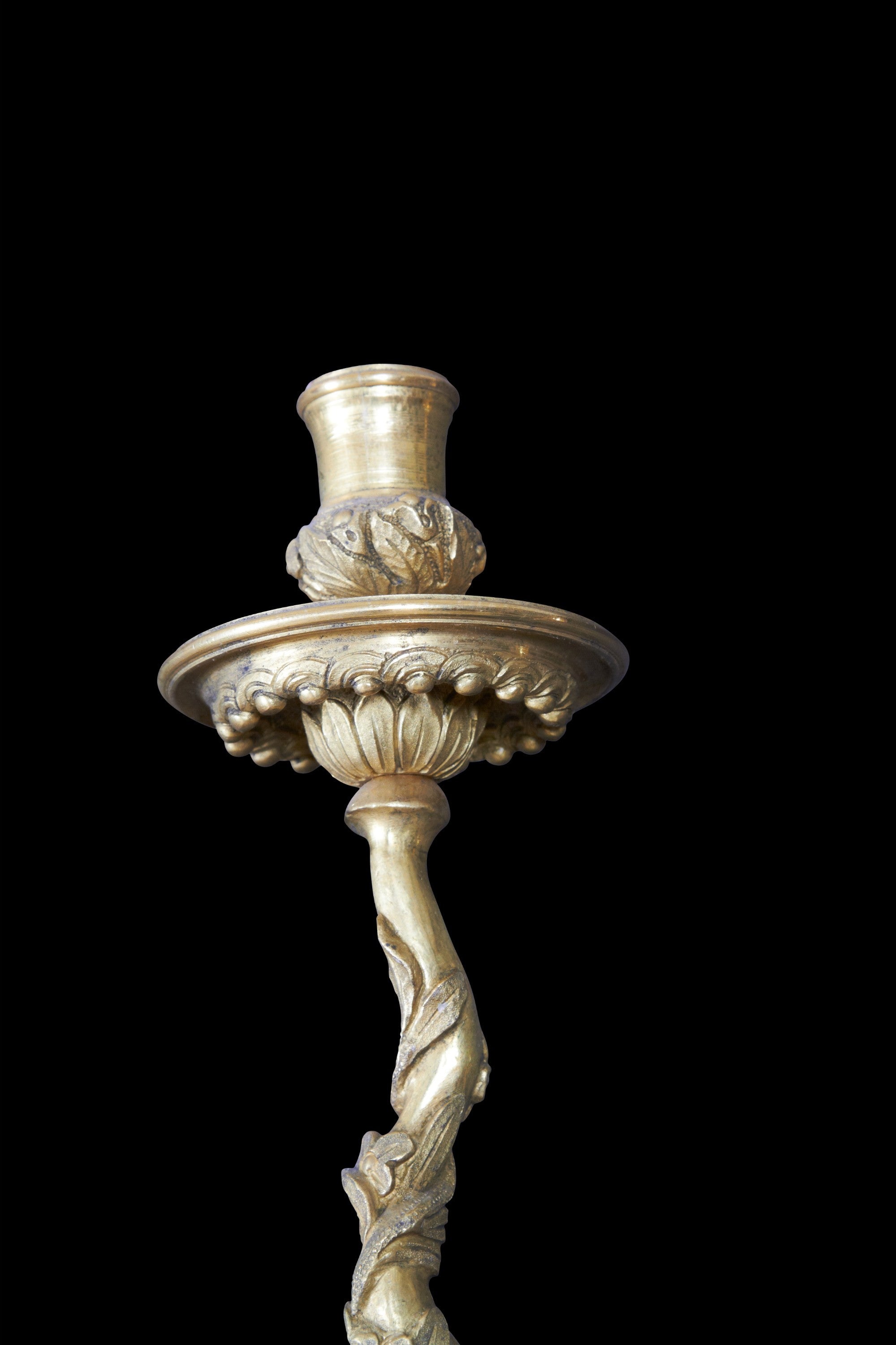 Pair of Regence Style Bronze Two Arm Sconces