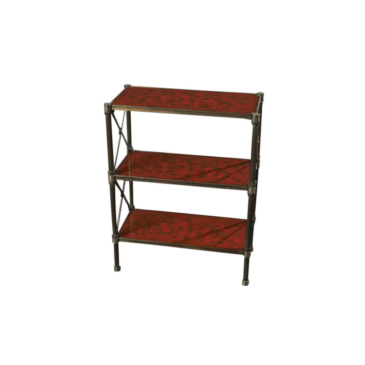 Pair of Regency Style Bronze Three Tier Etageres